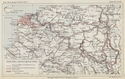 Northern Linguistic Border（カラーリトグラフ 作： French School