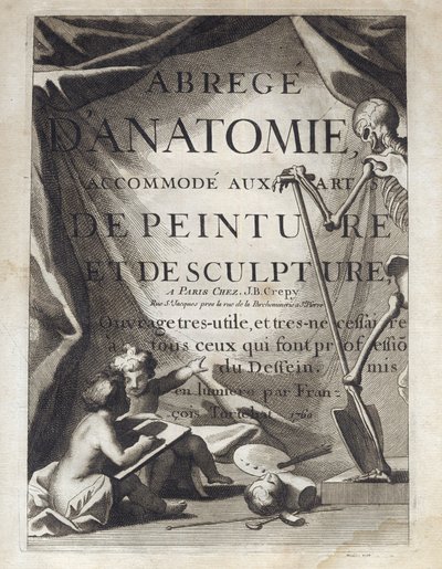 Frontispiece - 抽象的な解剖学、絵画と彫刻の芸術に合わせて - Abrege d