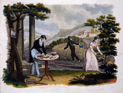 Les Papillonsの前絵...ユージーンバランド（1796-c.1850）、P。ブランチャード発行、パリ、レセルフ、1823年（カラー彫刻） 作： French School