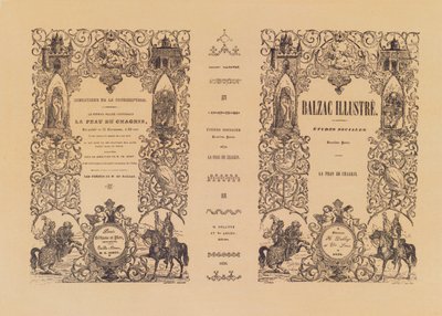 デローイとレクーのオノレドゥバルザック（1799〜1850年）の図解版（1838年）のラポードゥシャグリンの作品 作： French School