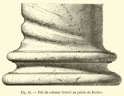 裁判所で発見された柱のバレル 作： French School