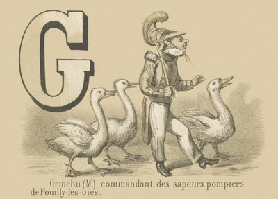 G：Fouilly-les-Oies消防隊のGrinchu（Mr）司令官 作： French School