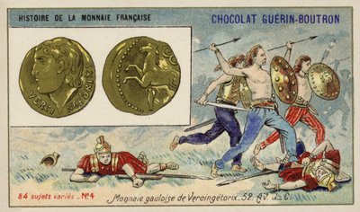 紀元前52年、Vercingetorixのガリア・コイン（クロモリト 作： French School