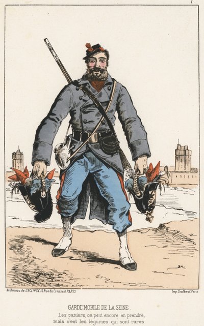 Garde Mobile de la Seine (カラーエングレービング) 作： French School