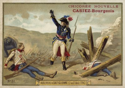 1796年8月3〜5日、イタリア、フランス革命戦争、カスティリオーネの戦いでのオージェロー将軍 作： French School