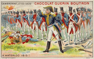 ウォータールーの戦いでのカンブロンヌ将軍 作： French School