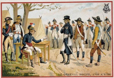 1795年、ヴァンデ人を前にしたオッシュ将軍（ヴァンデの平和化）。 作： French School