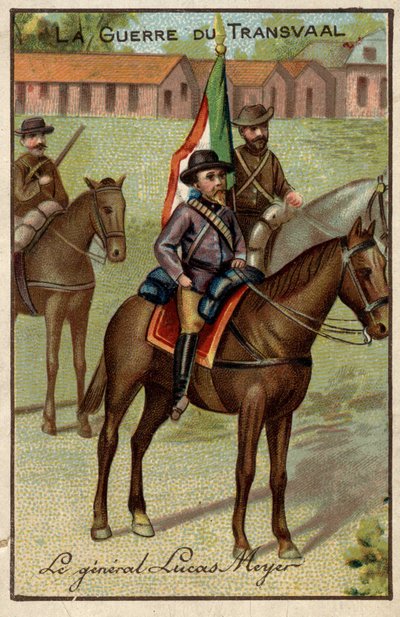 トランスバール戦争（対ボーア）でのルーカス・マイヤー将軍 作： French School