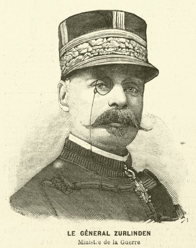 フランス陸軍大臣 ズルリンデン将軍（彫像 作： French School