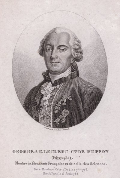 Georges-Louis Leclerc, Comte de Buffon, フランスの科学者・作家（彫刻作品 作： French School
