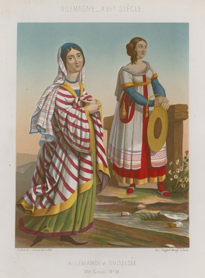 ドイツとスイスの女性 作： French School