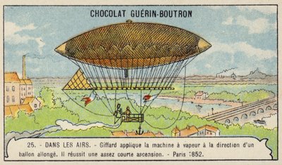 ギファードの蒸気式飛行船（パリ 作： French School