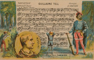 19世紀のイタリアの作曲家、ジョアキノロッシーニと、彼のオペラ、ウィリアムテルの音楽 作： French School