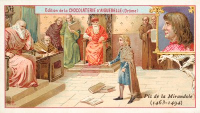 イタリアの哲学者、ジョヴァンニ・ピコ・デラ・ミランドラの子供時代（クロモリ写真 作： French School
