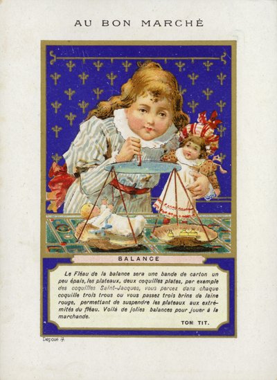 体重計で遊ぶ女の子 作： French School