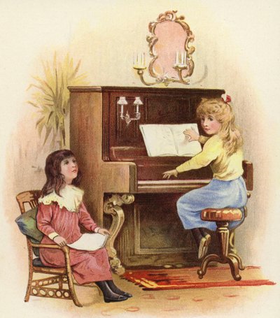 ピアノの女の子 作： French School