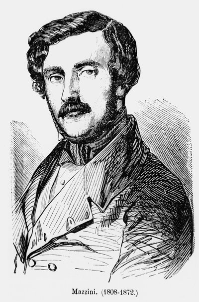 ジュゼッペ・マッツィーニ（1805-72）c.1850 作： French School