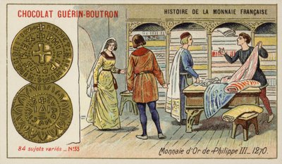 フィリップ3世の金貨 作： French School