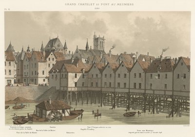 グランドシャトレーとポンオームニエ、1580年 作： French School