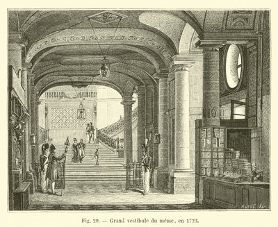 同じの前庭、1723年 作： French School