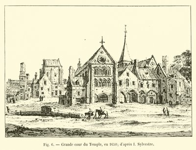 グランドクールデュテンプル、1650年。シルベストル後 作： French School