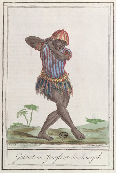セネガルのグリオまたはミンストレル、1796 作： French School