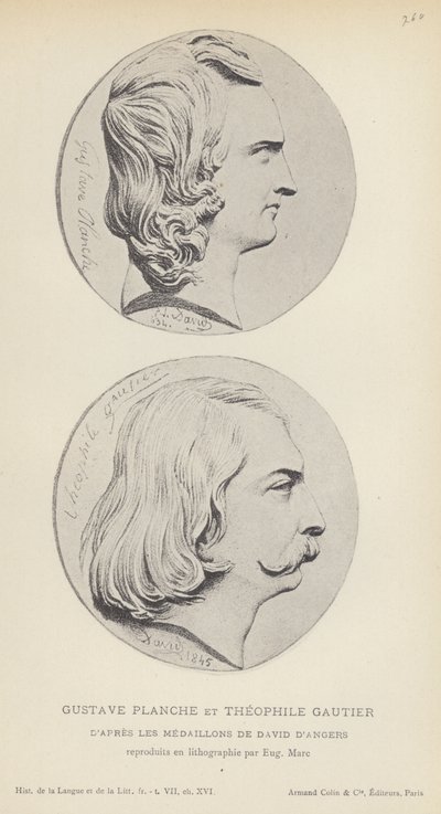 Gustave Planche Et Theophile Gautier (litho) 作： French School