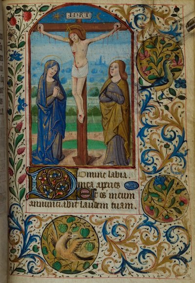 H - L-3-3fol。 101r磔刑、時祷書、パリの使用、15世紀半ば 作： French School
