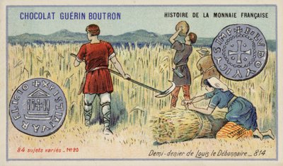 814年、ルイ・ザ・ピウスのハーフデニール（クロモリト 作： French School