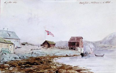 ノルウェーのハヴォイスン(Havoesund)港 作： French School
