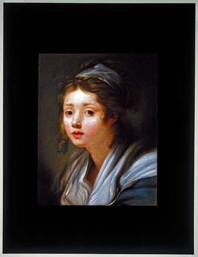 少女の頭部, 未発表 作： French School