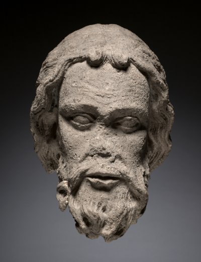 テルアンヌ大聖堂の南ポータルからの使徒の頭、c.1235-1240 作： French School