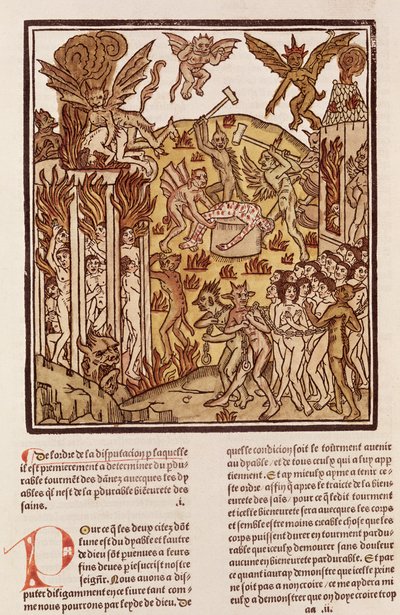 地獄、「ラシテドデュー」、1486-87（木琴） 作： French School