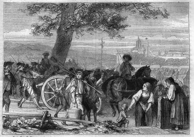 ヘルヴェティア共和国、オーベルランドの農民の反乱：1802年11月のベルン（スイス）への行進 - ルイ・アドルフ・ティエール著「Histoire du Consulate et de l