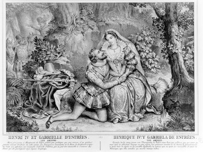 アンリ4世（1553-1610）、フランス国王、ガブリエルデストリー（1573-99） 作： French School
