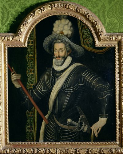 アンリ4世（1553-1610）フランス国王とナバラ、1595年頃 作： French School