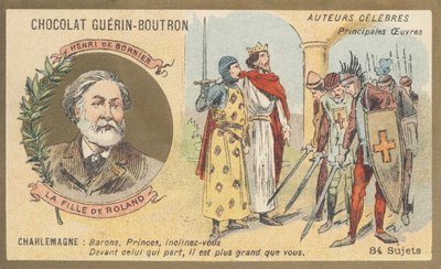 アンリ・デ・ボルニエ（1825-1901）、劇作家、詩人、フランス人作家、「ラ・フィレ・ド・ローランド」の作者、4幕のドラマ 作： French School