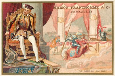 ガブリエル・モンゴメリーによるトーナメントで殺されたフランスのヘンリー2世 作： French School