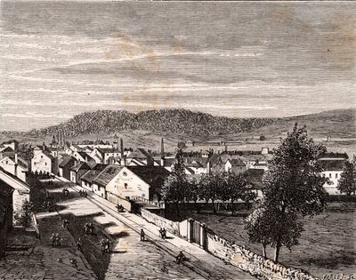 ヘリクール-ソーヌ・エ・ロワール県-V.A.マルト・ブラウンの「La France illustree: Geography, history, statistical administration」に掲載された彫刻。1884 作： French School