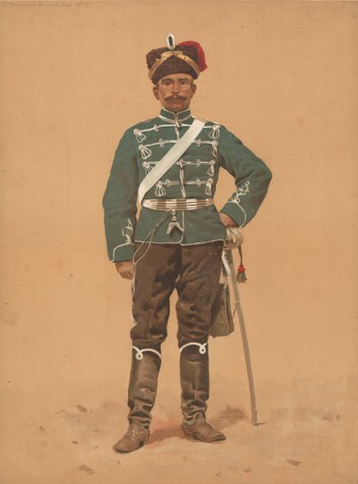 Hessian Hussars Regt No 13 作： French School