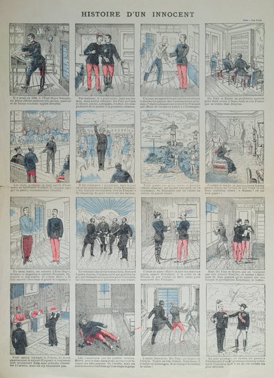 ドレイファス事件の歴史を描いた無実の歴史 作： French School