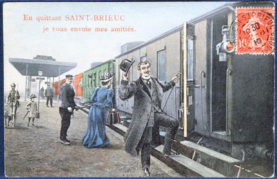 サンブリューのホリデーポストカード、1910年頃（写真後） 作： French School