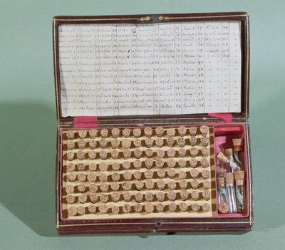 ホメオパシー医学のスーツケース、19世紀後半 作： French School