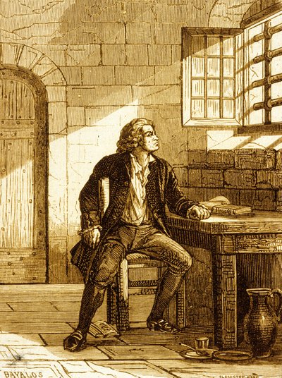 オノレ ガブリエル リケッティ、1775 年にジュウ要塞でミラボー伯爵 (彫刻) 作： French School