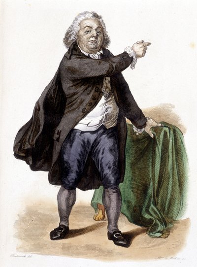ミラボー伯爵オノレ・ガブリエル（Honore-Gabriel）リケティ（1749-1791） - メネシェの「Le Plutarque Français」にて 作： French School