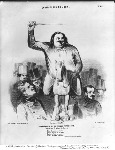オノレ・ド・バルザック（1799-1850）の性格レビュー 作： French School