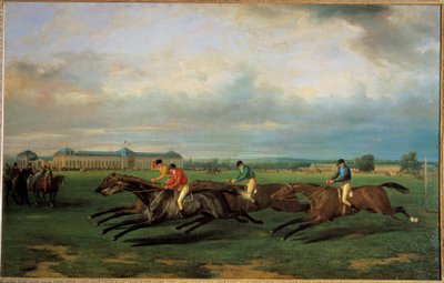 シャンティイの競馬場フランスの学校 作： French School