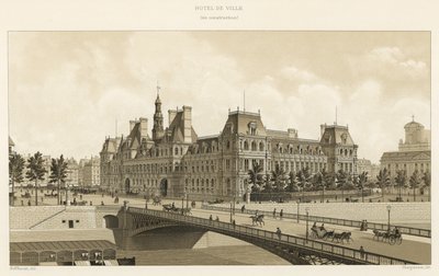 市庁舎、建設中 作： French School