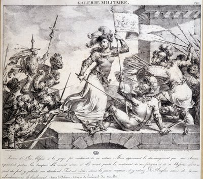 百年戦争：オルレアンの座についたジョーン・オブ・アーク 作： French School