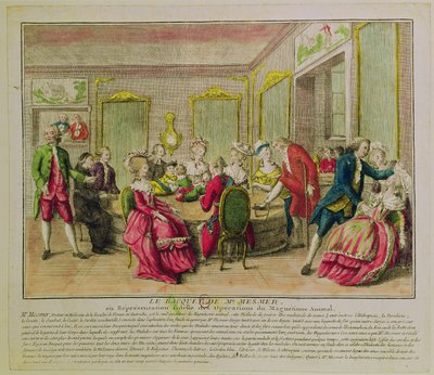 フランツ・アントン・メスマーとの催眠術セッション（1734-1815）1784 作： French School